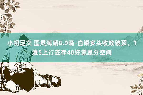小初足交 图灵海潮8.9晚-白银多头收效破顶、1浪5上行还存40好意思分空间