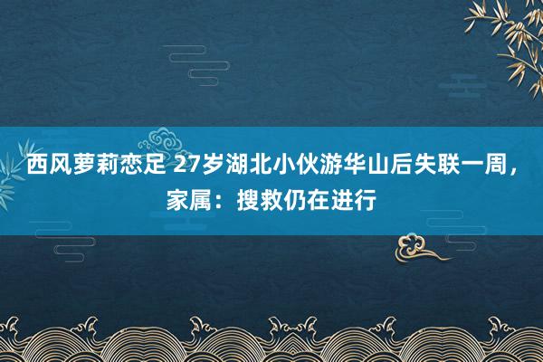 西风萝莉恋足 27岁湖北小伙游华山后失联一周，家属：搜救仍在进行
