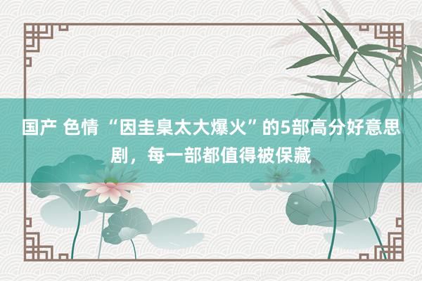 国产 色情 “因圭臬太大爆火”的5部高分好意思剧，每一部都值得被保藏