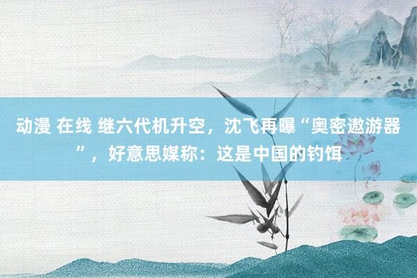 动漫 在线 继六代机升空，沈飞再曝“奥密遨游器”，好意思媒称：这是中国的钓饵
