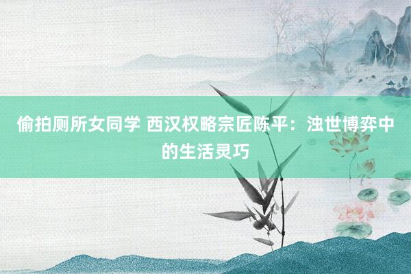 偷拍厕所女同学 西汉权略宗匠陈平：浊世博弈中的生活灵巧