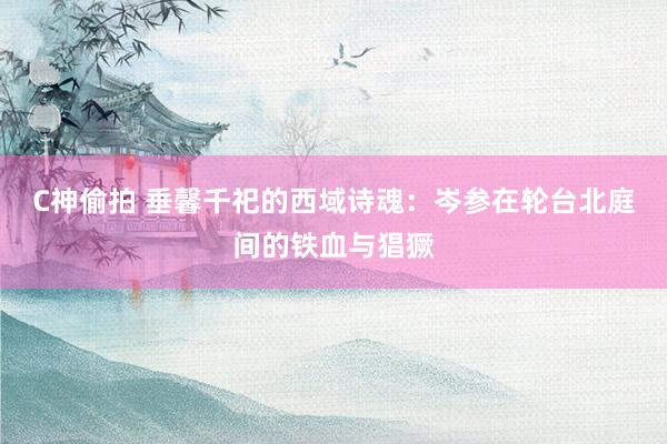 C神偷拍 垂馨千祀的西域诗魂：岑参在轮台北庭间的铁血与猖獗